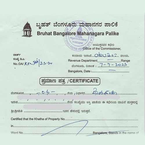 Khata Transfer