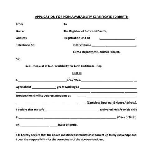 Obtaining NABC Certificate (Non Availability Of Birth Certificate) And Birth Endorsement