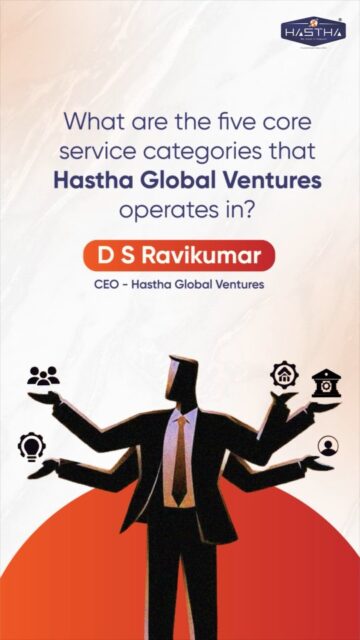 Confused about choosing between real estate and financial help? What if life asks for both, and much more?

Listen to our CEO, Mr. D.S. Ravikumar, as he shares how Hastha Global Ventures’ five service pillars were shaped by one simple idea: holistic care for NRIs navigating life back in India.

Here, we don’t offer services in isolation, we bring the right mix together for you.

Become a member today and experience a seamless way to manage life back home.

[Hastha Global Ventures, Service Providers, Family Care, Facilities Management, Nri Indians, Nri Management]